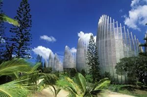 Images Dated 13th July 2004: Pacific Island New Caledonia, Noumea Tjibaou Cultural Centre