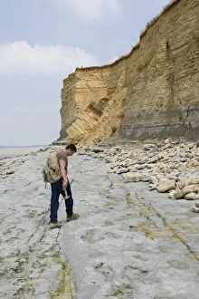 Images Dated 11th June 2008: Paleontology / Palaeontology - Eric Depre searching