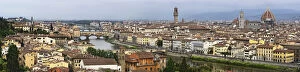 Panoramic view of Florence, Italy along