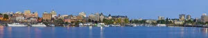 Panoramic view of the inner harbour of Victoria