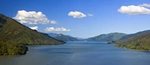 Pelorus Sound - view into Pelorus Sound with its many bays and forest-clad hills
