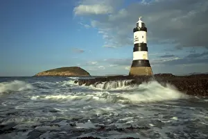 Landscapes Prints: Penmon lighthouse and Puffin Island - August - Anglesey - North Wales - UK