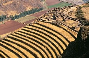 Images Dated 13th December 2005: Peru - Pisac: agricultural terrasses Inca Cusco Region