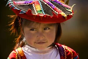 Peruvian child - near Cusco city - Peru