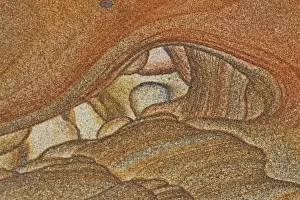 Sandstone Prints: Picture Sandstone Detail - Northern Arizona / Utah - Natural sandstone formed 180 years to 220 million years ago by