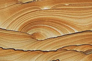 Picture Sandstone Detail - Northern Arizona / Utah - Natural sandstone formed 180 years to 220 million years ago by wind and water as part of the geological formation Shinarump - Colors