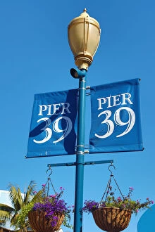Images Dated 5th June 2020: Pier 39 flags in San Franciso, California, USA