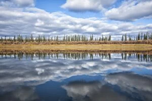 Crow Gallery: Porcupine River clouds near the Gwich'in First Nation