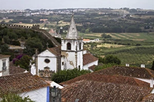 Portugal, Obidos. The Igreja de Santa Maria
