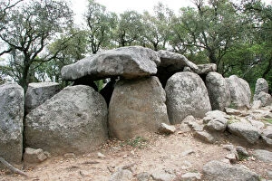 Images Dated 8th August 2011: Prehistoric Art. Dolmen (gravestone) of