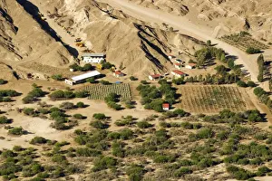 Prospecting equipment parked and stacked - Moon Valley - Namib Desert - Namibia - Africa