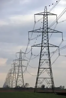 Commerical Prints: Pylon line Norfolk UK