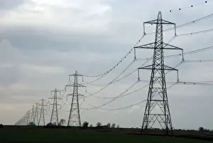 Commerical Prints: Pylon line Norfolk, UK