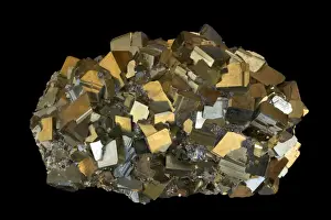 Metals Prints: Pyrite (FeS2) (Iron sulfide)
