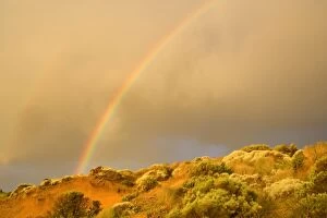 Images Dated 15th November 2008: Rainbow - formed during a rain storm brewing over the coastline around the Twelve Apostles