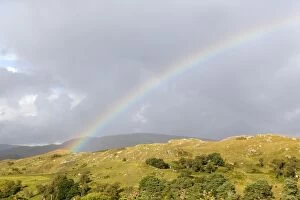 Images Dated 27th August 2010: Rainbow - over hillside