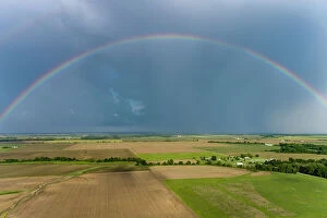 Storm Gallery: Rainbow after storm, Marion County, Illinois