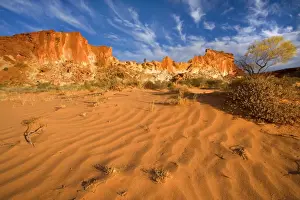 Ripples Prints: Rainbow Valley - colourful rock formation with bands of different coloured sandstone