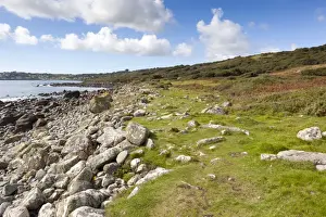 Boulders Prints: Raised Beach - Lowland Point - Lizard - Cornwall - UK