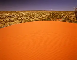 Ripples Prints: Red sand dunes near Lake Disappointment Little Sandy Desert, Western Australia JPF28049