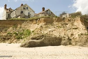 Images Dated 21st April 2008: Remains of collapsed houses after severe coastal erosion Happisburgh North Norfolk Coast UK