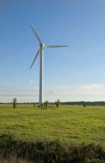 Riga, Latvia. Wind farm supplying green
