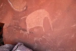 Rock Engravings. Twyfelfontein. Namibia Betweeen -5600 BC et _2500 BC