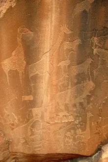 Rock Engravings. Twyfelfontein. Namibia Betweeen -5600 BC et _2500 BC