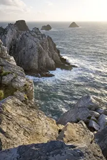 Headland Prints: Rocky Coastline - Pointe Pen Hir - Brittany - France