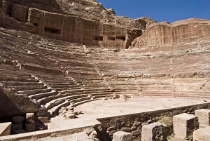 Images Dated 11th February 2010: Roman Amphitheatre, Petra, UNESCO World