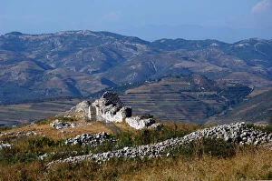 Roman Art. Byllis Ruins, Albania. Remains