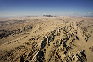 Rossing Mountain and the ancient Moon Valley landscape seen from the air Rossing Mountain and the ancient Moon Valley landscape seen from the air