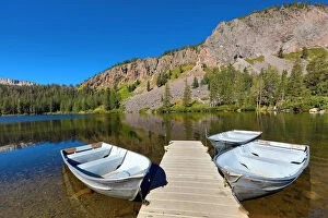 States Gallery: Rowing Boats on Twin Lakes, Mammoth Lakes, California
