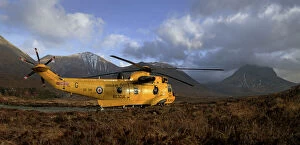 Royal Air Force mountain rescue helicopter