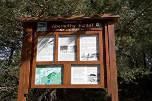 RSPB Signboard - Abernethy Forest Nature Reserve Strathspey, Scotland