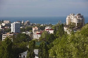 Images Dated 28th October 2011: Russia, Black Sea Coast, Sochi, elevated