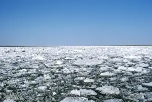 Russia - ice floes River Lena, Siberia, Russia