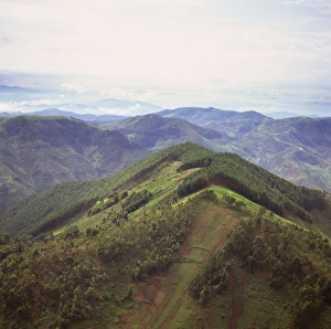 Rwanda - Africa, Intensive agriculture on Virunga foothills, 2003 Rwanda - Africa, Intensive agriculture on Virunga foothills, 2003