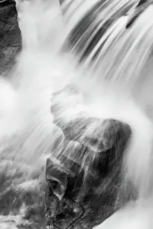 Dancing Prints: Sacred Dancing Cascade in McDonald Creek in Glacier National Park