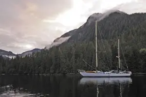 Yachts Prints: Sailing Boat - of the North West coast of British Colombia - South of Prince Rupert Island
