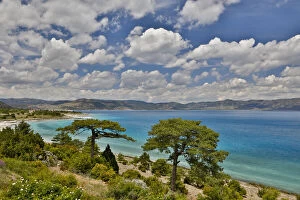 Salda Lake In Southwest Turkey with blue