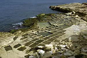 Malta Prints: Salt pans at Marsaskala, Malta