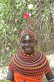 Images Dated 14th August 2004: Samburu Dancer - Kenya - Africa