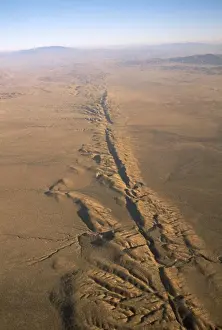 San Andreas Fault - looking south - California USA