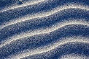 Sand Dune - close-up of sand ripples of white sand dunes at Whaririki Beach