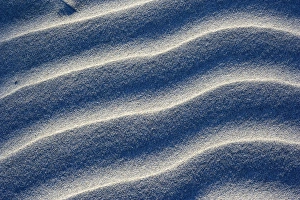 Images Dated 25th February 2008: Sand Dune close-up of sand ripples of white sand dunes at Whaririki Beach Golden Bay