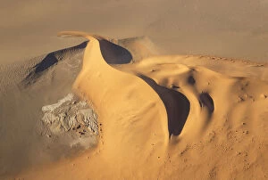 Sand dune in the Namib Desert - aerial view - Namib-Naukluft