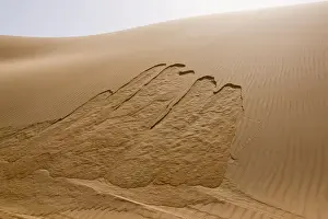 Sand dunes - showing movement on dune - Abu Dhabi - United Arab Emirates