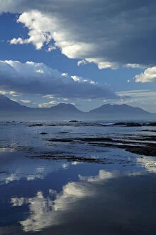 Seaward Kaikoura Ranges and clouds reflected