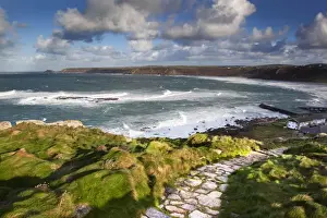 Sennen Bay - looking towards Cape Cornwall - UK